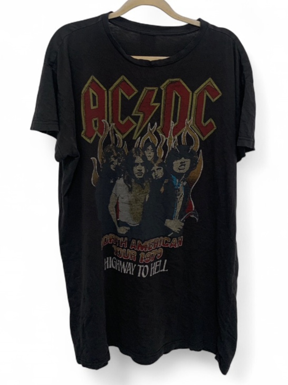 AC/DC Highway to Hell Tour Graphics Short Sleeve Shirt Dress